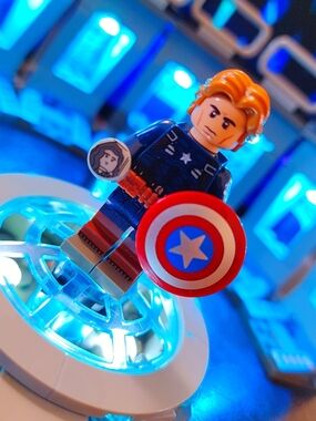 Captain America Minifigure Lego Compatible